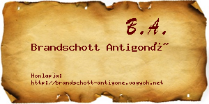 Brandschott Antigoné névjegykártya